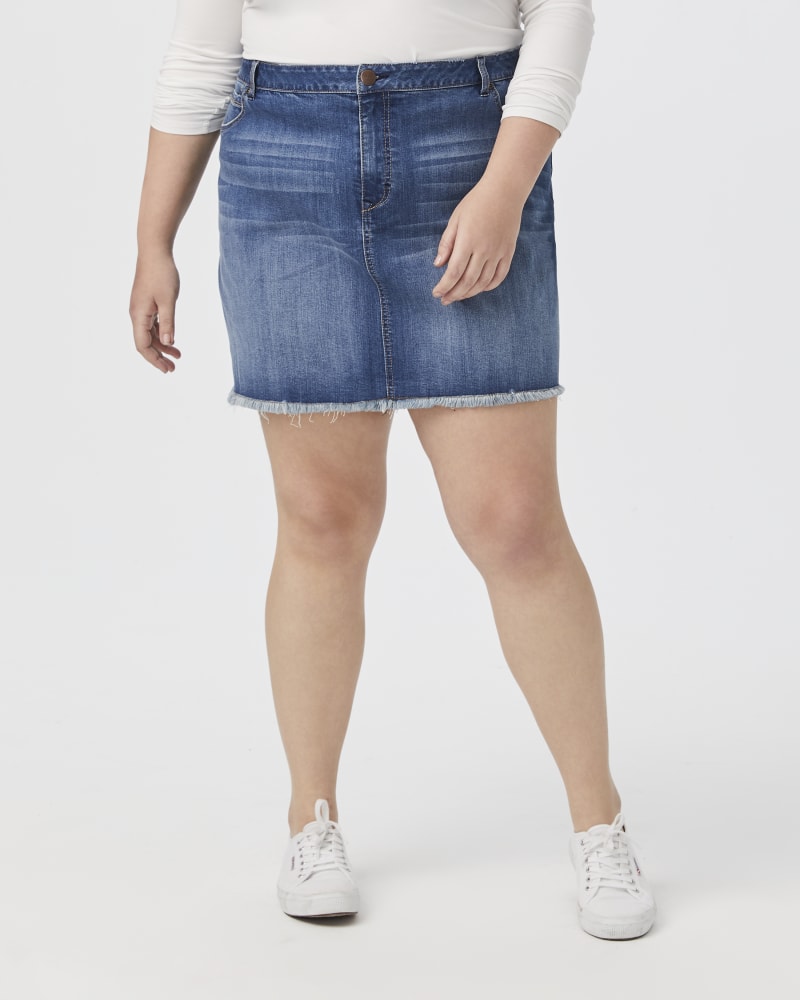 Plus size jean skirts 7 little words sale